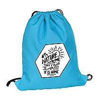 Именной Surikat рюкзак-мешок Голубой