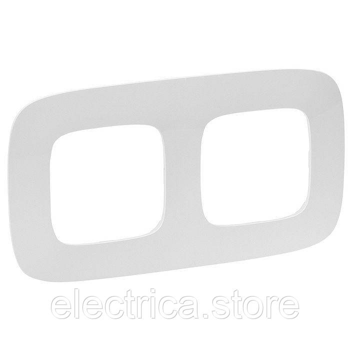 Рамка 2-постова Valena ALLURE перли 754412, фото 1