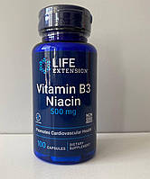 Витамин Б3 Ниацин Life Extension Vitamin B3 Niacin 500мг 100капсул