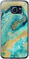 Чехол на Samsung Galaxy S6 G920 Green marble "4365u-80-8094"