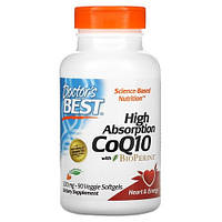Doctor's Best High Absorption CoQ10 with BioPerine 300 mg 90 капсул Lodgi