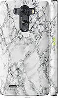 Чехол на LG G3 dual D856 Мрамор белый "4480m-56-8094"