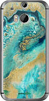 Чехол на HTC One M8 dual sim Green marble "4365u-55-8094"