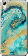 Чехол на HTC Desire 826 dual sim Green marble "4365u-312-8094"