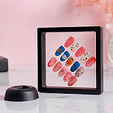 Модельна дошка (рамка) 11х9.4 см. для типс, квадратна для демонстрації гель-лаків, гелів та дизайнів - 336, фото 4