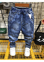 Детские синие джинсы, джинсы для мальчика узкие, детские рваные джинсы, детские джинсы с потертостями