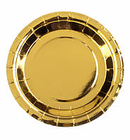 Бумажные тарелки "Gold" (10 шт.), Ø - 18 см, пищевой картон