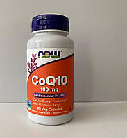 NOW Foods CoQ10 Коензим з ягодами глоду 100мг 90капсул