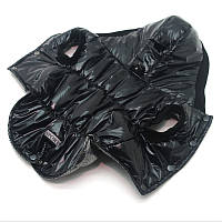 Жилет куртка для собак  Вольт з капюшоном чорний №2 35х60 см см