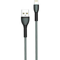 Дата кабель USB 2.0 AM to Lightning 1.0m ColorWay (CW-CBUL041-GR)