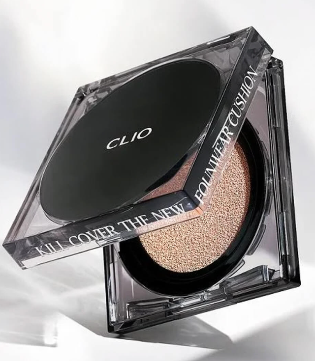 Стійкий напівматовий кушон з невагомим покриттям CLIO Kill Cover The New Founwear Cushion SPF50+ PA+++ 4BO 23-MEDIUM DEIGE зі змінним блоком