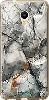 Чехол на Meizu M5s Серый мрамор "6041u-776-8094"