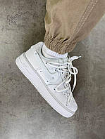 Кросiвки Nike Air Force 1 Low WHITE Off shoelaces