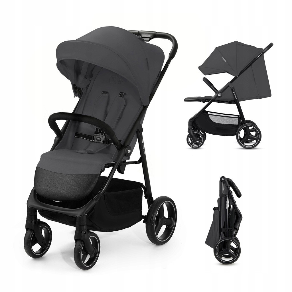 Прогулянкова коляска KiderKraft TRIG 3 Grey, фото 1