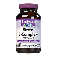 Витамины и минералы Bluebonnet Stress B-Complex, 50 вегакапсул DS