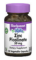 Цинк Пиколинат 50мг, Bluebonnet Nutrition, 50 гелевых капсул IX, код: 5566766