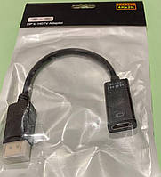 Перехідник штекер DisplayPort на гніздо HDMI
