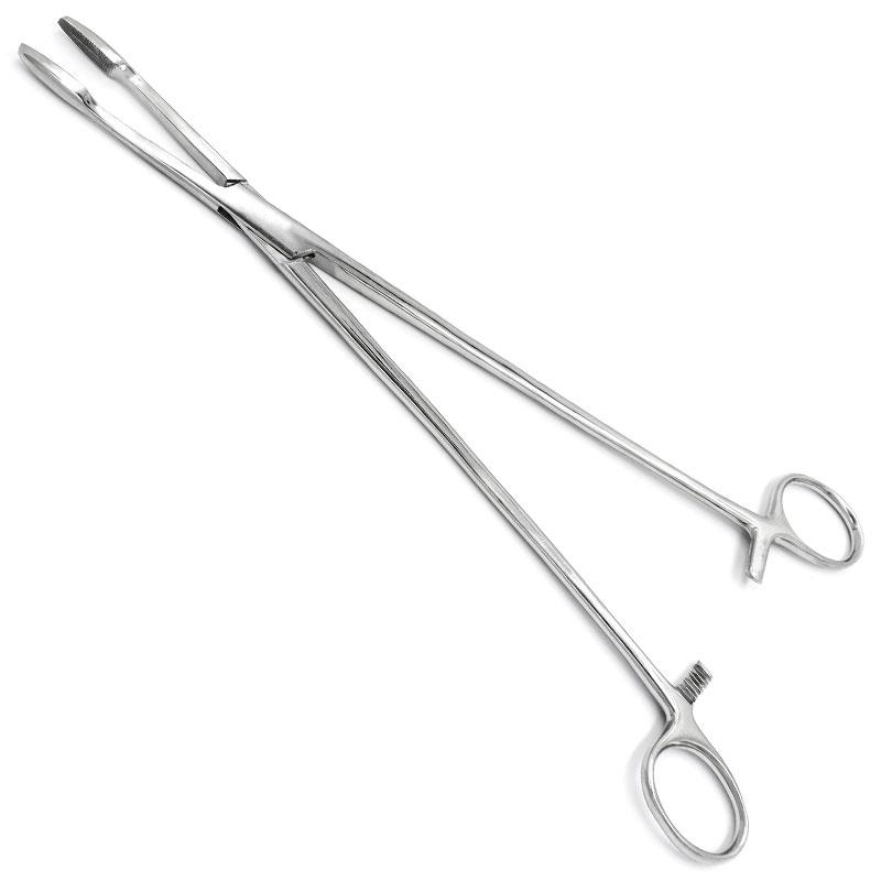 Корнцанг прямий, 260 мм Майєра (Gross-Maier), з кремальєрою, фото 1