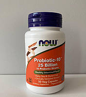 NOW Foods Probiotic-10 Пробиотик-10 25млрд КОЕ 50капсул