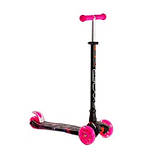 Дитячий триколісний самокат Best Scooter Skyper Maxi колеса з підсвічуванням PU 120мм (Фуксія), фото 4