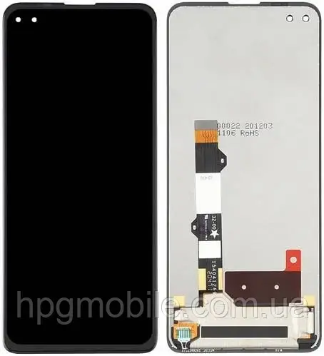 Дисплей для Motorola Moto G100 (XT2125) модуль (екран та сенсор) оригінал, Чорний, фото 1
