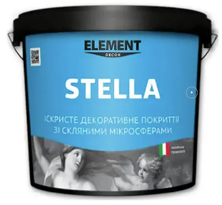 Декоративне покриття для інтер'єру Element Stella з перламутром і скляними мікросферами 1 кг, фото 1