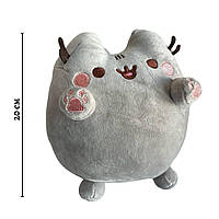 Мягкая плюшевая игрушка кот Пушин обнимашка антистресс GUND Pusheen 20см Серый