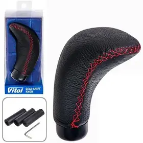 Ручка КПП універсальна Vitol F 250133 с ергономічним виступом шкіра (F 250133)