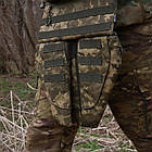 Захист паху (напашник) потрійний з балістичним пакетом 1 клас захисту піксель, фото 9