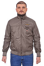 Куртка чоловіча демісезонна Aeronautica Militare 24-9062 коричнева, фото 3