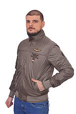 Куртка чоловіча демісезонна Aeronautica Militare 24-9062 коричнева, фото 4