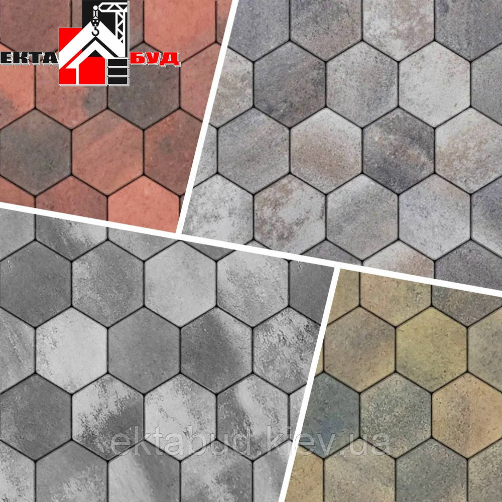 Тротуарна плитка СОТА 60мм Колор-Мікс