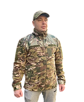 Кофта флисовая тактическая мультикам ВСУ мужская Флиска куртка на замке