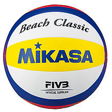 М'яч для пляжного волейболу Mikasa Beach Classic Volleyball Ball FIVB BV552C-WYBR