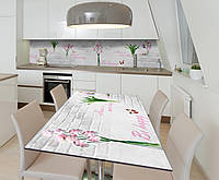 Наклейка 3Д виниловая на стол Zatarga «Милый утренний сюрприз» 600х1200 мм для домов, квартир MD, код: 6510153