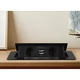 Прихована подвійна розетка вбудована висувна розетка + 2 входи USB 2.1 Izoxis 21446 Польща, фото 5