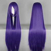 Rest Довгі фіолетові перуки RESTEQ - 100см, пряме волосся, косплей, аніме D_999