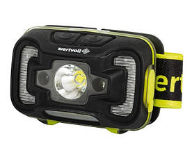 Ліхтар налобний WERTVOLL 6 режимів датчик руху CREE LED/RED LED/COB LED IP65 Li-pol 1800 mAh/t (RX-8015)