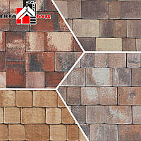 Тротуарна плитка СТАРА ПЛОЩА 40мм Колор-Мікс