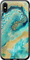 Чехол на iPhone X Green marble "4365b-1050-8094"