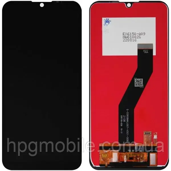 Дисплей для Motorola Moto E6S / Moto E6i (XT2053) модуль (екран та сенсор) оригінал, Чорний, фото 1