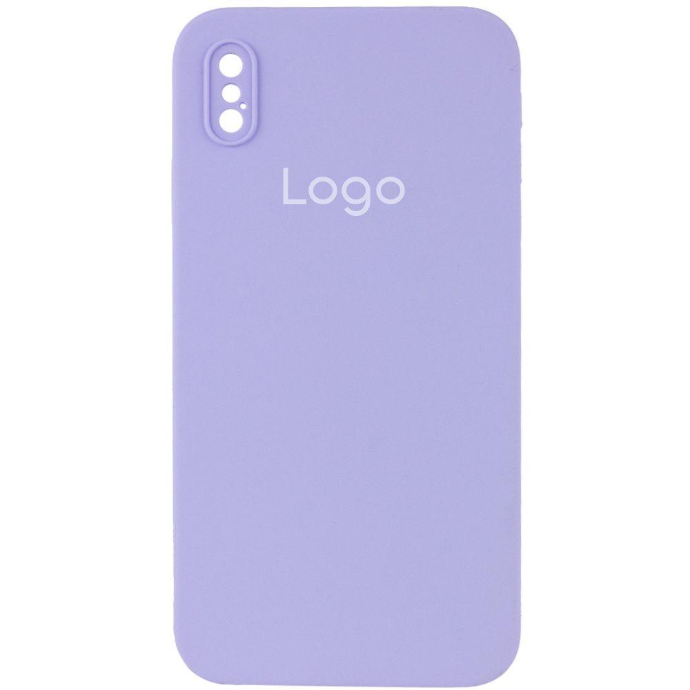 Чохол Silicone Case Square Full Camera для iPhone X/Xs Колір 39.Elegant Purple, фото 1