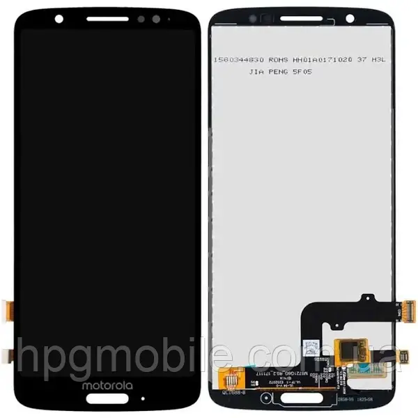 Дисплей для Motorola Moto G6 (XT1925) модуль (екран та сенсор) оригінал, Чорний, фото 1