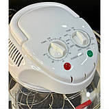 Аерогриль настільна з прозорим загартованим склом 22 л для запікання курок, овочів, приготування на парі, фото 2