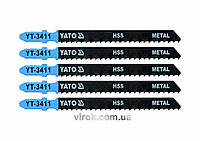 Полотно для електролобзика(метал) YATO : 8TPI, L= 100 мм, Уп. 5 Шт. [25/250] Покупай это Galopom