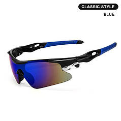 Чоловічі сонцезахисні окуляри спортивні сині для спорту