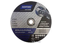 Диск відрізний по металу NORTON-DIY; Ø= 230/ 22,2 мм, h= 3,0 мм Покупай это Galopom