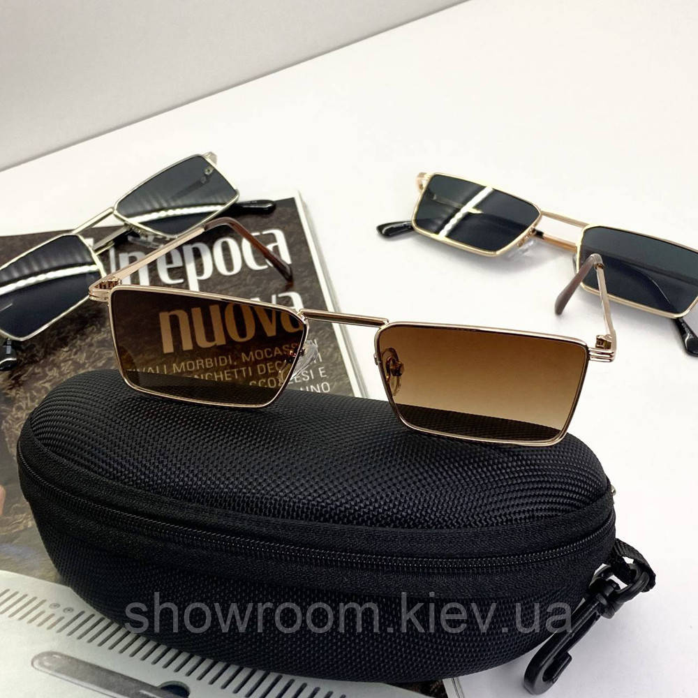 Жіночі модні сонцезахисні окуляри Elegance (003) brown