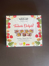 Рахат-лукум з малиною та горіхами Ikbal Turkish Delight with Raspberry mix Nuts 125 г