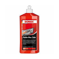 Автополироль Sonax Polish Wax Color NanoPro red 250мл (296441) ASP